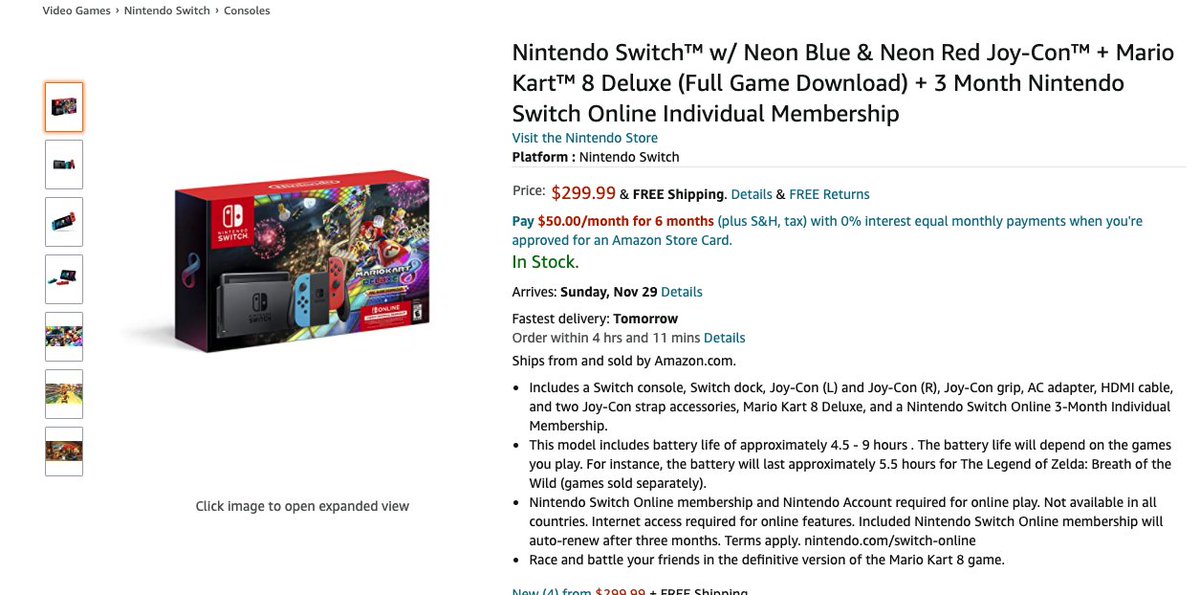 amazon switch games black friday