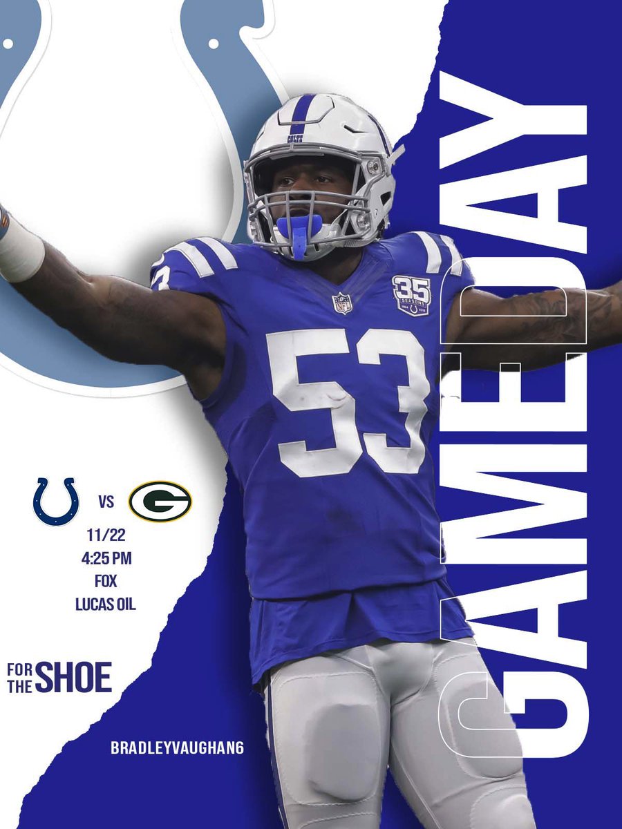 BradleyVaughan6's tweet photo. Colts Gameday Poster #colts #TheManic @dsleon45 @Colts @coltscommunity (created by me) https://t.co/LcsPTQmryN