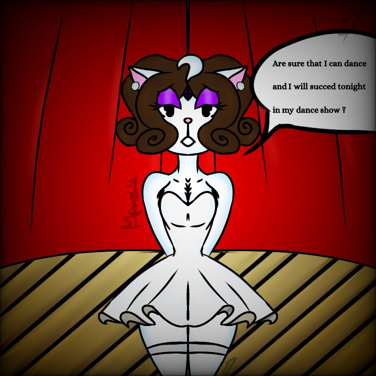 Chococat_4ever's tweet photo. Mona before her first dance show #MonaCating #MAHF #Digitalart #Toon #Toon1930s #Cartoon #Cartoon1930s #Ballerina #DanceShow #Show #ToonTown https://t.co/lFyiYhErRa