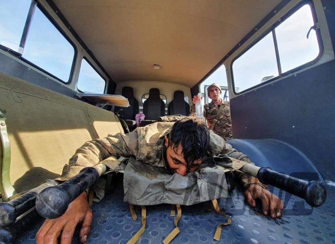 Mehralievaxanim's tweet photo. Our soldiers #AminMusayev #RuslanRustamov #BayramKarimov were wounded captives. After Russian peacemakers came to Karabakh, they were taken as captives by Armenians. There is no information about them! #ICRC should do smth! @ICRC #bringbackAmin
#bringbackBayram
#bringbackRuslan https://t.co/lNxhoXWB3Y