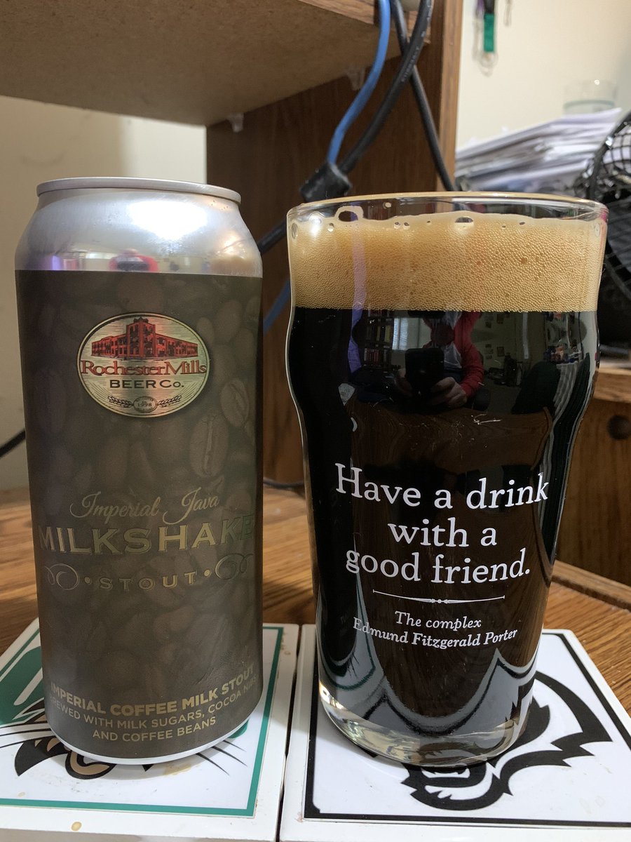 RealBMaxwell's tweet photo. Last brew out of my @millsbeer #12DaysofMilkshake pack is Imperial Java Milkshake Stout and itโs a good one! โ๏ธ๐บ๐๐บ๐ธ๐ #CraftBeer @BayBeerReviews @beerhunter74 @ManvsAle @mikeadam16 @Stef_Pellerin @RJellyman @Senor_Greezy @D_V_T_ @impopsy @cedarflats @qblacklock @thburne https://t.co/e0J4NUmYtX
