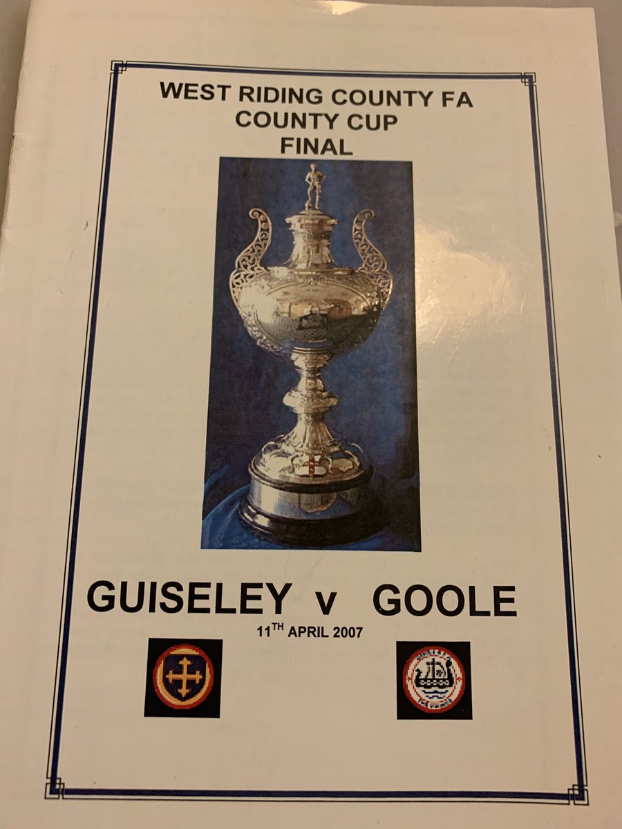 FLASHBACK: <a href="/GooleAFC/">Goole AFC</a> were the shock 2007 West Riding County Cup winners after beating Guiseley. It’s the final where the Goole players nearly had to pay to get in. There’s a previously unpublished video of their celebrations on our Facebook page facebook.com/NonLeagueYorks…