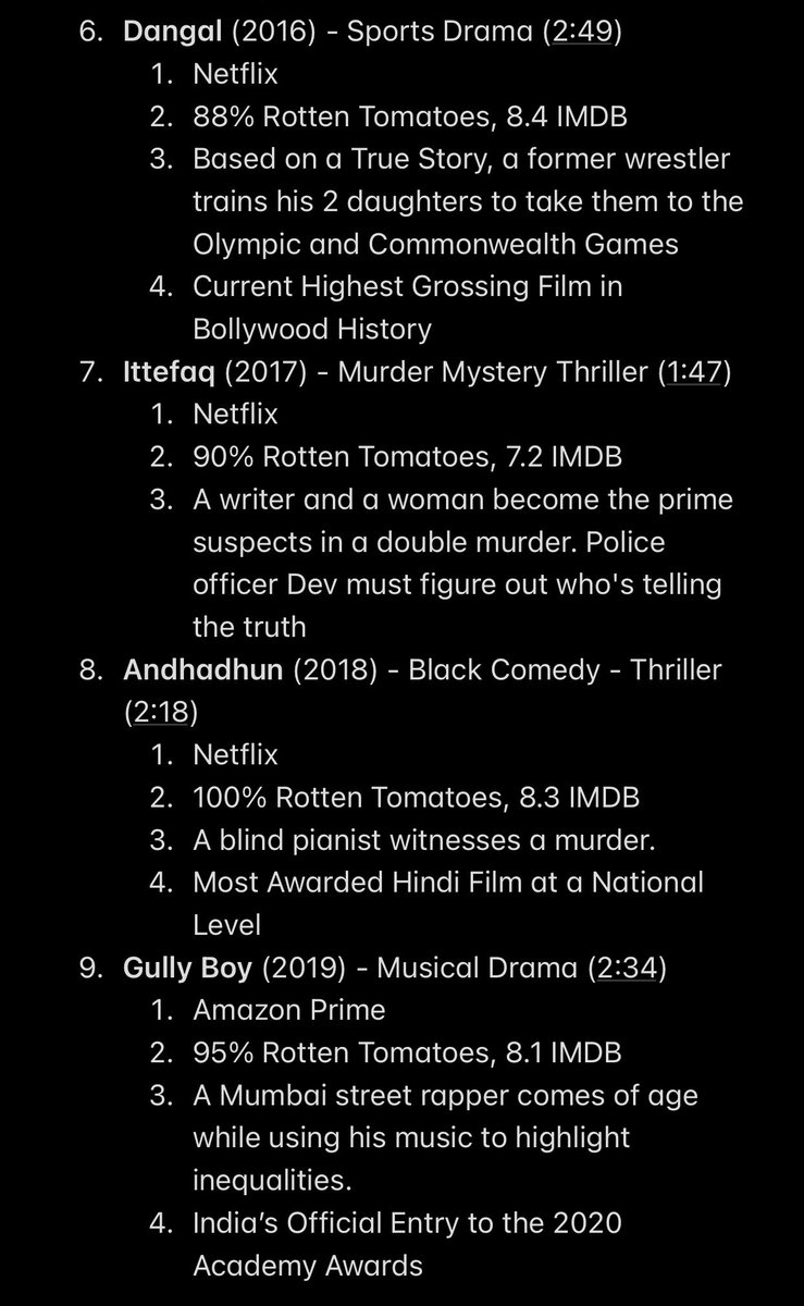 For those unfamiliar with Bollywood, I’ve compiled a detailed list of diverse, meaningful, yet entertaining films to stream. Encompassing most genres, here are my strongest recs (in no order). This holiday season, check some of these out and lmk what y’all think! Hope you enjoy!