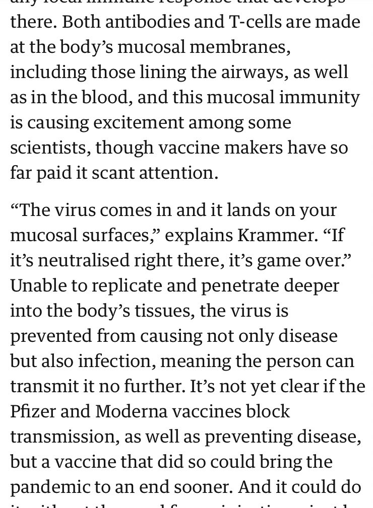 For those unfamiliar with the  $VXRT oral vaccine, this “mucosal immunity” (coupled with a strong T-Cell response) is precisely what their target is. Exciting times ahead.