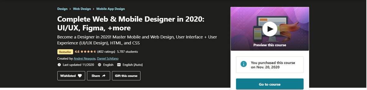 WaleedRafi7's tweet photo. After completing the MERN stack and mobile app development it's a great time for me to learn best designing practices which help me build the best UI/UX for my websites/apps so I started learning @AndreiNeagoie Web &amp; Mobile Designer course.
#100DaysOfCode #graphicsdesign #figma https://t.co/0ntO5mWuMc