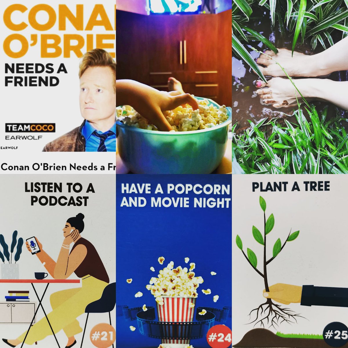 Playing catch up..(because COVID, because work, because kids, because....life...)35 Days of Celebration 
Day 21 - Listen to a podcast with @makosiaudit
Day 24 - Have a popcorn and movie night
Day 25 - Getting hands (and feet) dirty and Plant a tree.

#top35u35 #celebratesuccess