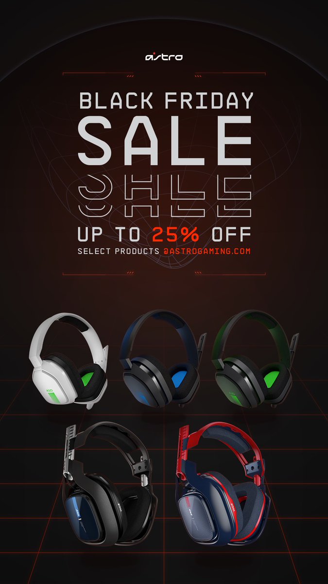 Restrain's tweet photo. BLACK FRIDAY SALES IS LIVE

Astro A50's is what I use! 

🔥🔥 https://t.co/5FloDJ1li5

25% OFF .... PLUS code RESTRAIN for an extra discount!! 

@ASTROGaming never disappoints! #AstroPartner https://t.co/JV2Wcpazwx