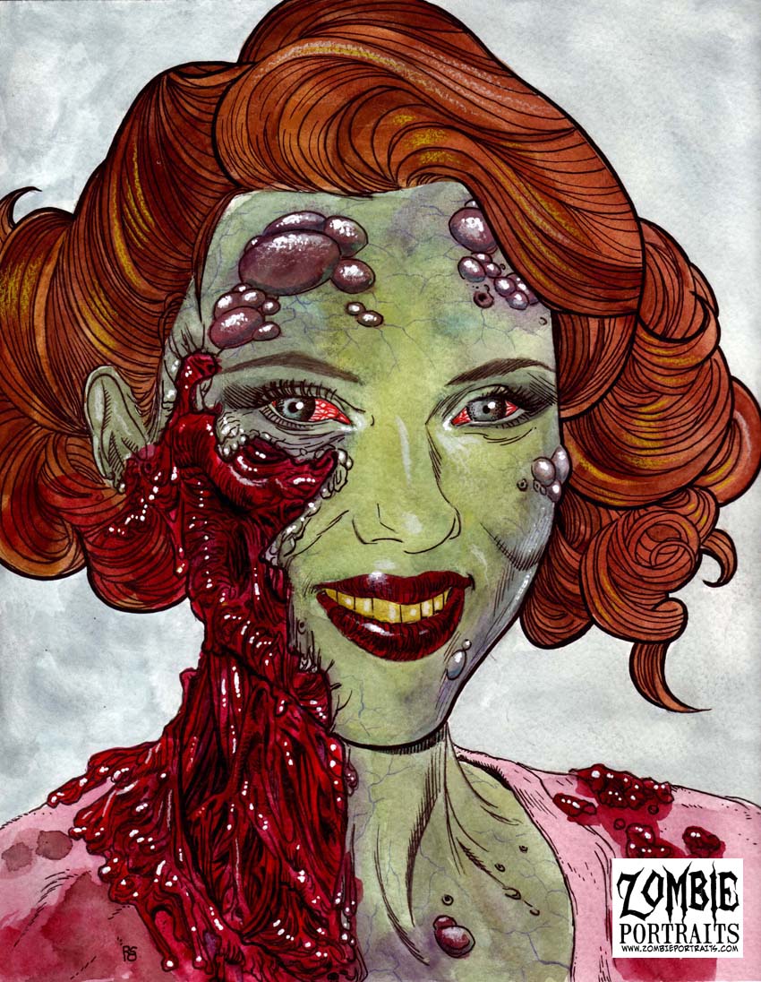 ZombiePortraits's tweet photo. Happy Birthday Scar Jo, born on this day in 1984!! It's a nice day far a...#BLACKWIDOW!! I'll settle for a #ZombieVersion though! https://t.co/pnsn3tkzGq