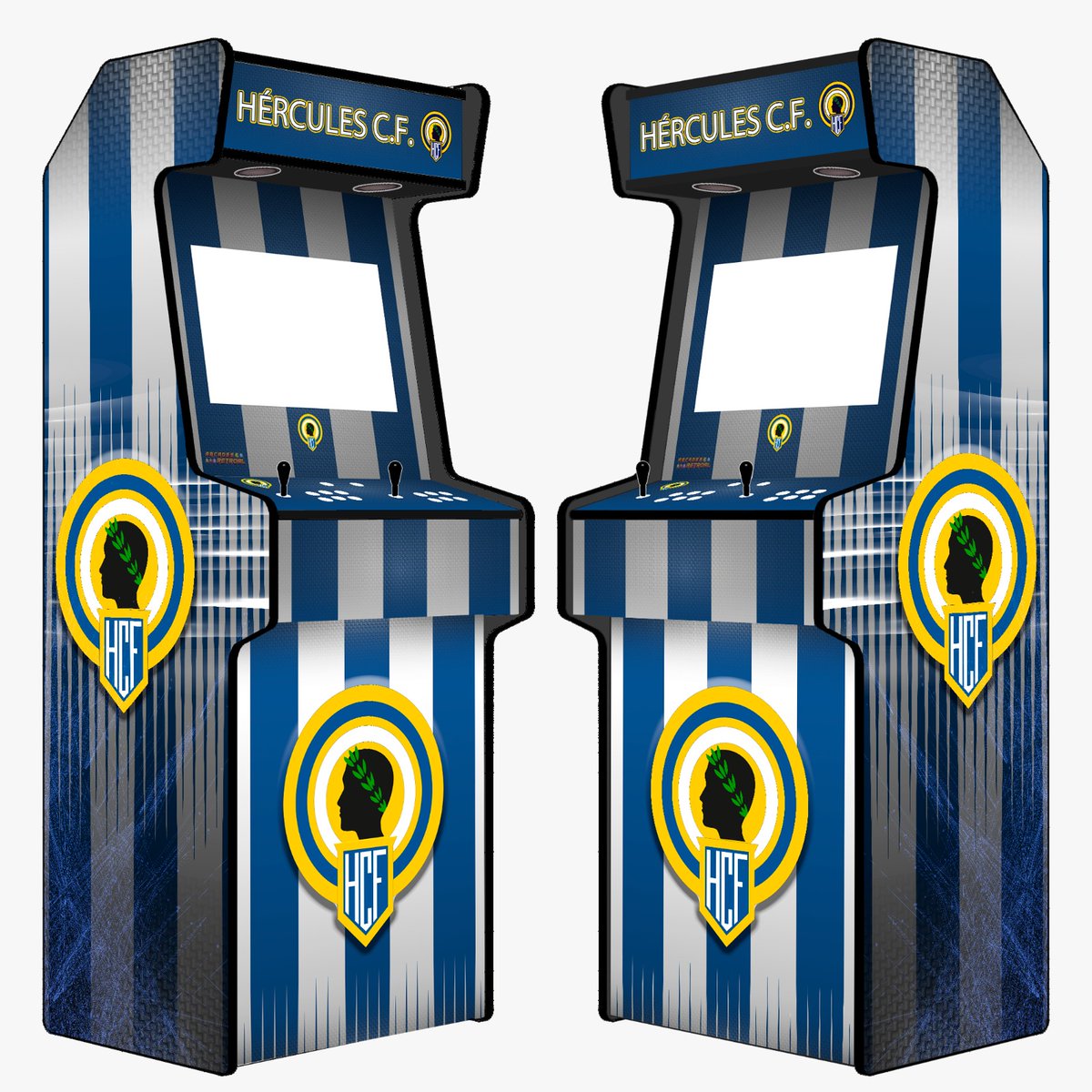 Arcades_RetroAl's tweet photo. Nuevo diseño de vinilos #herculano 🕹️⚽

-- 🕹️☺️🕹️ --
Arcades RetroAl, tu tienda #arcade de confianza 👾👾

Más info:
https://t.co/T8Qk2mWmvI  https://t.co/MgsO821br3 (WhatsApp)

#retro #retroal #arcade #ilovearcade #recreativas #eurojoystick2 #mame #sega #nintendo #HerculesCF https://t.co/5f5P2LxlpH