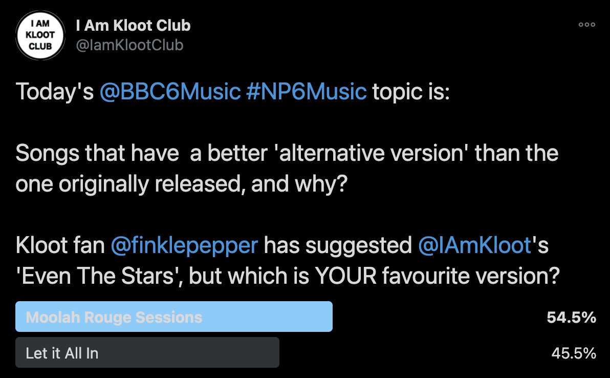 I Am Kloot Club tweet media