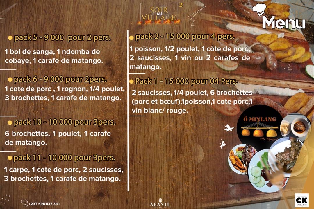 alexistambie's tweet image. #SoirAuVillage🔥

Les choses se peaufinent...

Découvrez le menu spécial de cette 2ème édition de votre événement tant attendu.

Donnons nous rdv le 28/11 à partir de 18H au restaurant le Minlang mi ngogue situé en face de La Chapelle Mvog Ada.

#SAV2
#Abantu