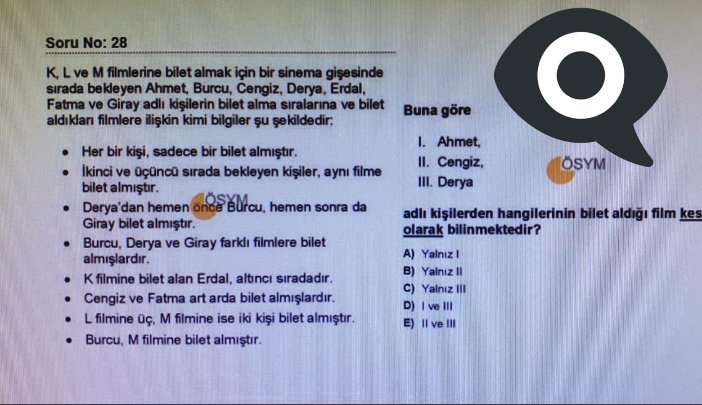 Labirent gibi soru hazırlayan ÖSYM'yi tebrik ederim. Nöronlarım patlıycak sandım. 😡 #KLM