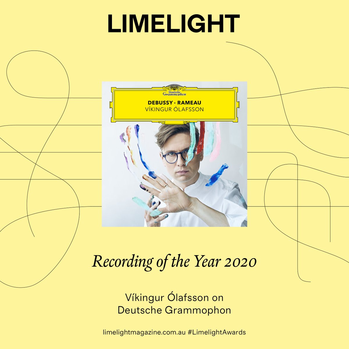 LimelightArtsAu's tweet photo. Recording of the Year goes to @VikingurMusic’s Debussy and Rameau on @DGclassics - @clivepaget #LimelightAwards https://t.co/QTAh5cazXV https://t.co/U5xS6nqfVA