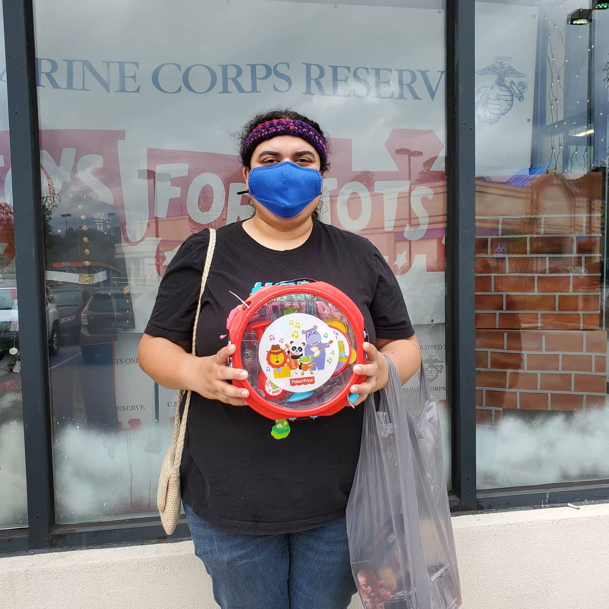 Emily dropped off our donation to <a href="/ToysForTots_USA/">Toys for Tots</a> today! We hope it will encourage a future musician. #stanleechallenge