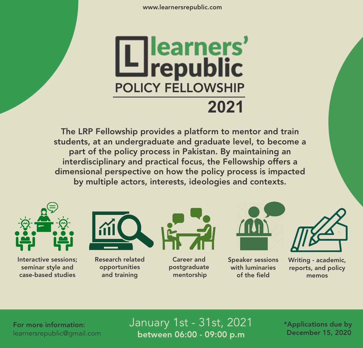 navift's tweet image. #LRP2021 by @LRTerrace for undergrad/grad students from diverse disciplines interested in understanding public policy landscape in Pakistan. Fresh grads can also apply. Registration form, list of speakers and other details will be shared soon.
#PakThink