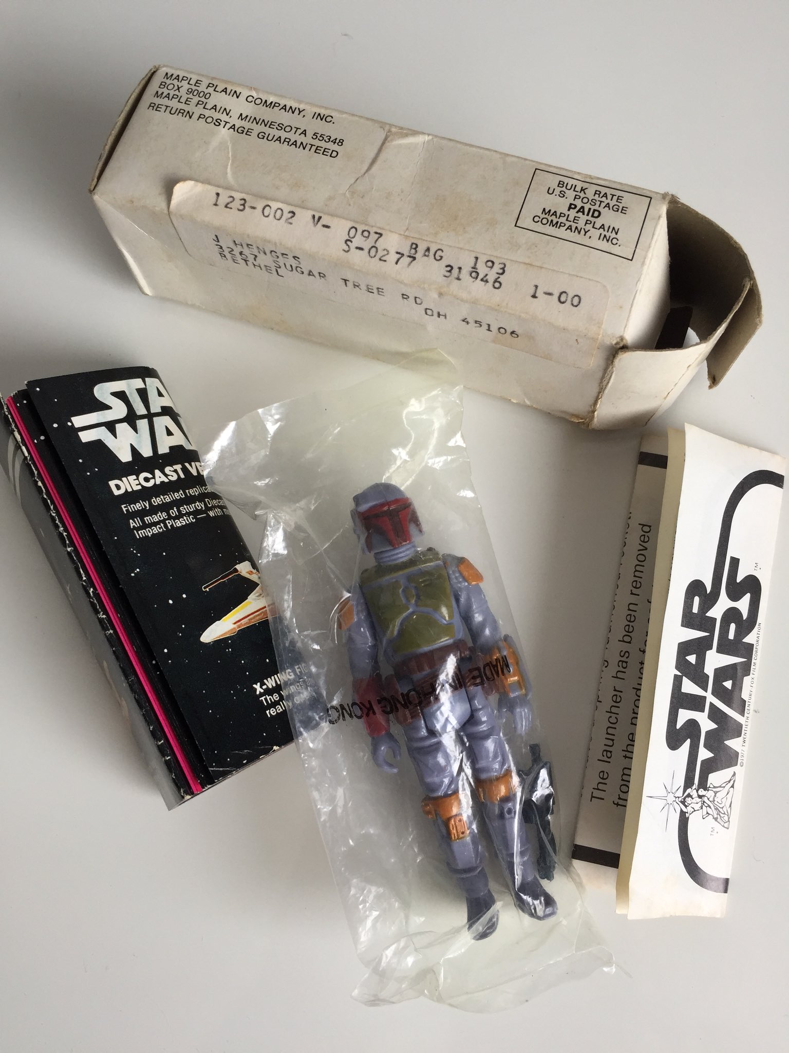 Boba fett best sale mail away 1979