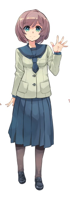 ティア合わせ用だった廃版旧制服図鑑のサンプルの一部。モデルは「旭川