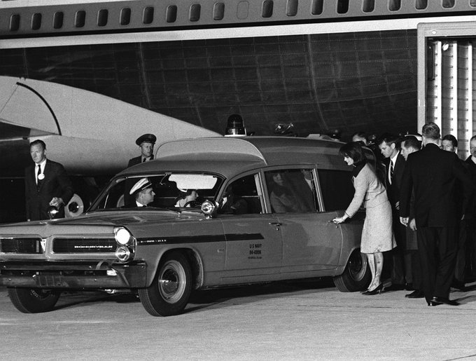 November 22, 1963: Riding in his motorcade through the streets of Dallas, Texas, John F. Kennedy is shot and ultimately killed by an assassin’s bullet. The president and first lady were visiting Texas to rally for JFK’s re-election in 1964.   #JFKassassination