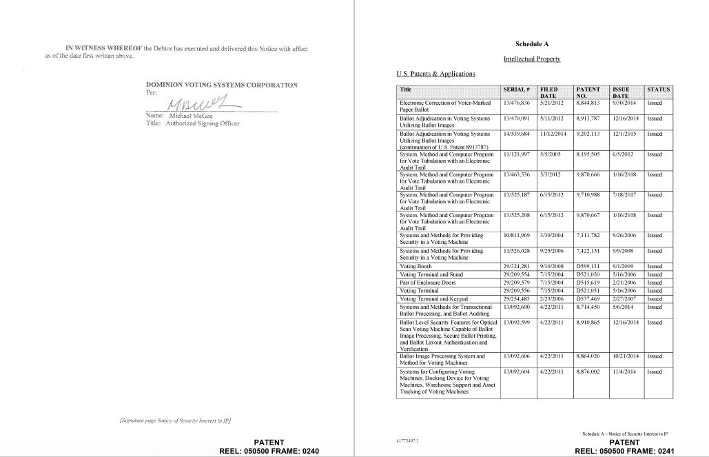 15/A contributor here added more of the docs: http://legacy-assignments.uspto.gov/assignments/assignment-pat-50500-236.pdfI add to the thread.-This shows HSBC listed as an AGENT. This looks like an escrowed SALE then of the property as HSBC would otherwise would generally state "Collateral for a loan, etc"