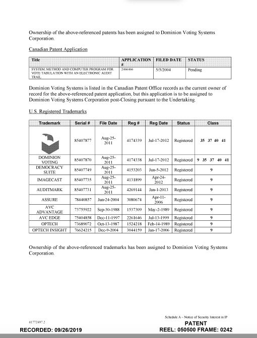 15/A contributor here added more of the docs: http://legacy-assignments.uspto.gov/assignments/assignment-pat-50500-236.pdfI add to the thread.-This shows HSBC listed as an AGENT. This looks like an escrowed SALE then of the property as HSBC would otherwise would generally state "Collateral for a loan, etc"