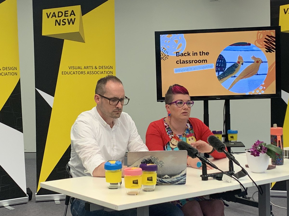 Learning about the exciting innovations that Jess McCarthy <a href="/missjessm/">Jess Melko McCarthy</a> and Steve Little introduced to their visual arts teaching practice in 2020 #visualarts #education #professionallearning