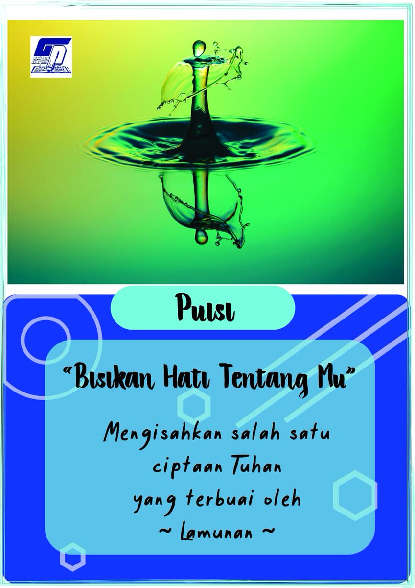 narasigardapena's tweet photo. "Bisikan hati tentang Mu"

Mengisahkan salah satu ciptaan Tuhan yang terbuai oleh lamunan. 

Baca selengkapnya di https://t.co/2jusDyl71G 

#salamliterasi #narasi #sastra #puisi #staiwar #lpmgp #lembagapers https://t.co/Bz3KTECsBE