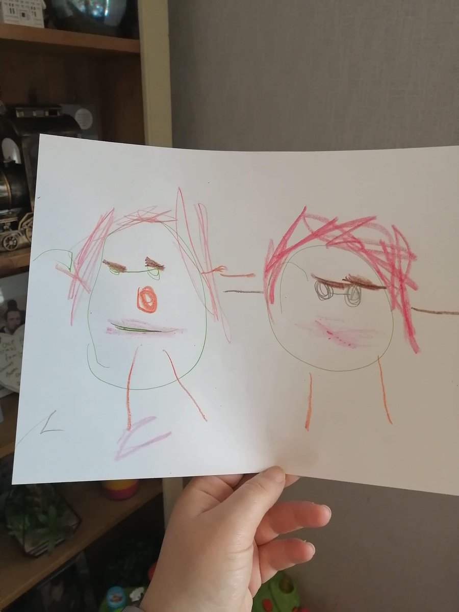 JosephineAmyP's tweet photo. My niece drew me, sheβs got my lockdown brows and potato body so accurate. #niece #lockdownbrows #potatobody https://t.co/CzXPAoHbXY