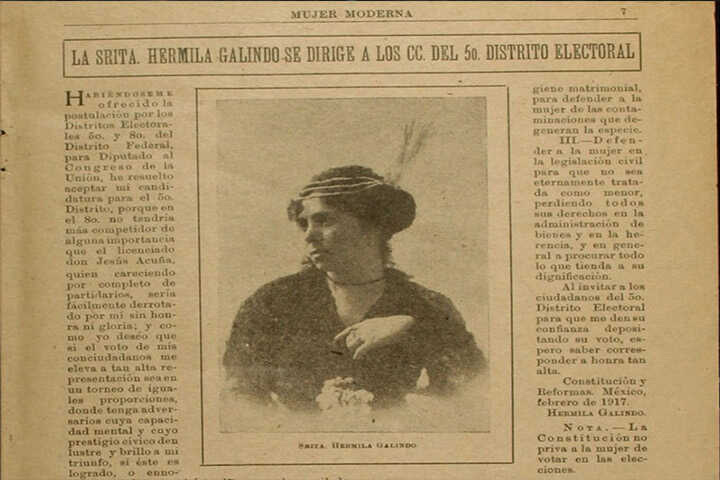 mexdesconocido's tweet photo. Conoce la vida de Hermila Galindo, feminista aliada de Madero y Carranza, promotora del voto femenino y la educación sexual, crítica de la iglesia y primera congresista mexicana. https://t.co/IeT5iCMrwZ https://t.co/ijEo5LQiv2