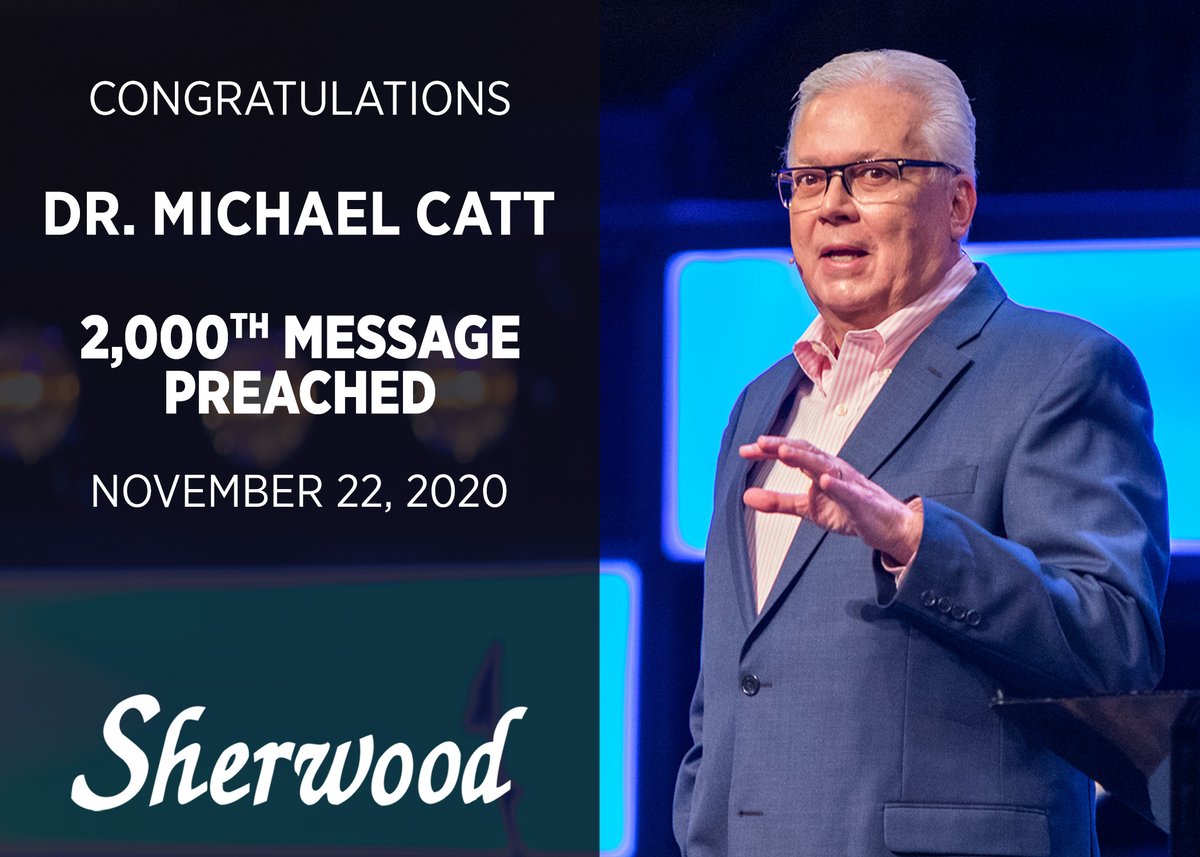 SherwoodChurch's tweet photo. Congratulations @MichaelCatt on 2,000 sermons shared at Sherwood Church! What an incredible accomplishment. #AlbanyGA #MichaelCatt https://t.co/j9Beb4O3lK