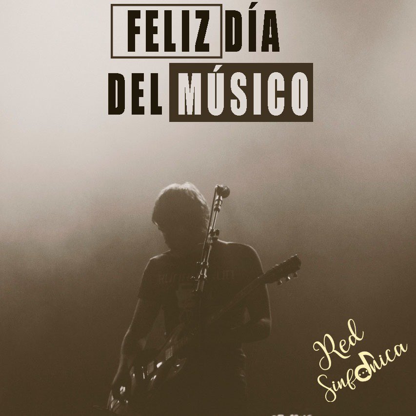 redsinfonica's tweet photo. Sobra la felicidad para quienes viven la música. Hoy nos sumamos para desearles más y mejores días. 🎸🥁🎹🎤

#redsinfonica #diadelmusico #rockandroll https://t.co/IplUJcdL37