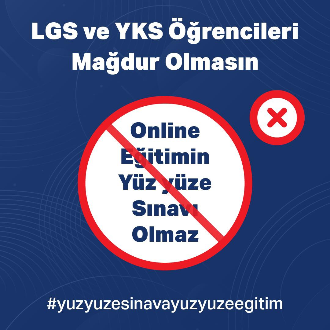 #yuzyuzeegitimistiyoruz