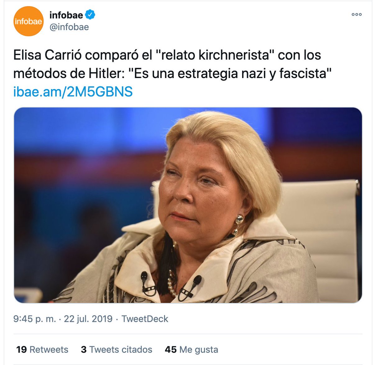 Comparar a fuerzas y dirigentes políticos con el nazismo/stalinismo, en la Argentina de la democracia, está mal. Por lo general pasa más de un lado que del otro, pero está mal.