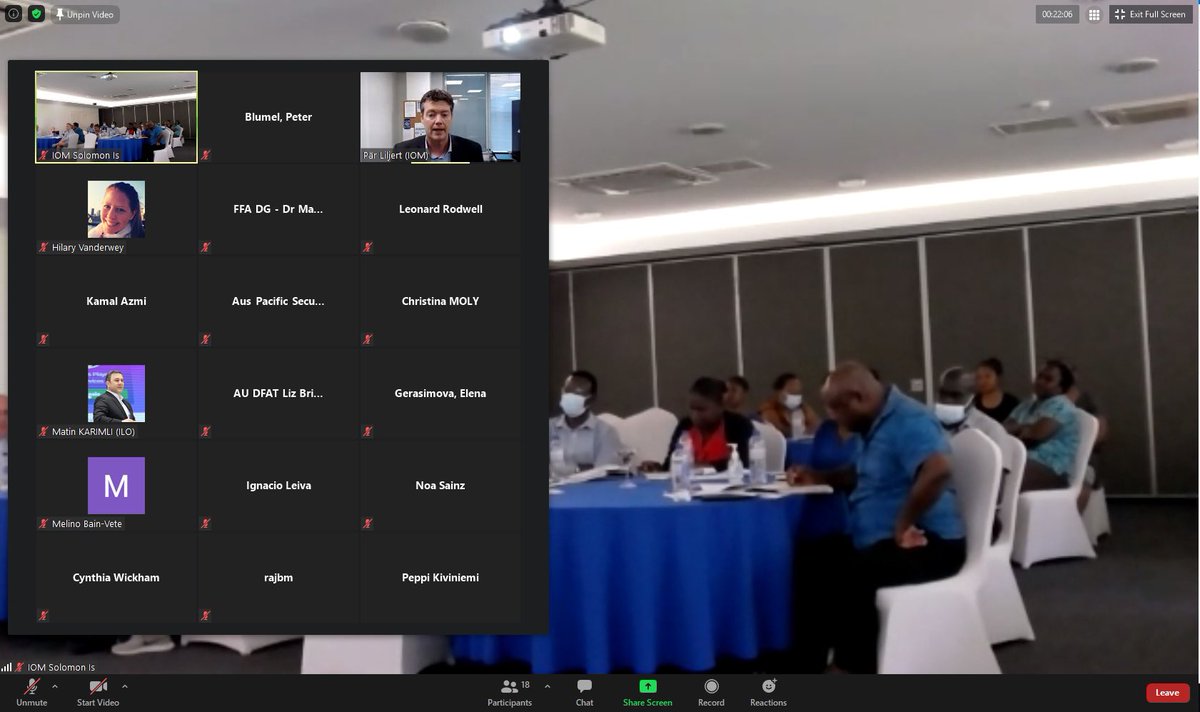 ILOPasifika's tweet photo. The @ILOPasifika Director @MatinKarimli calls on PICs to  ratify ILO Convention on Work in Fishing #C188 to address working conditions of Pacific fishers, during the @TunaFFA @IOMinthePacific workshop “Supporting the Elimination of Modern Slavery in the Pacific Fishing Industry” https://t.co/yVumc2qYrL