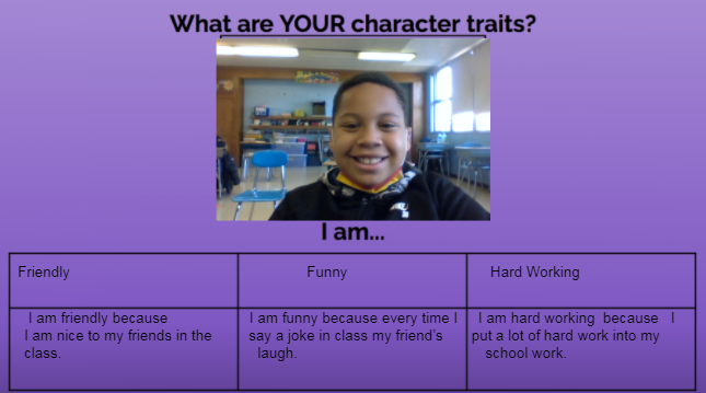Grade4sfabx's tweet photo. Grade 4 studied Character Traits and Identified their own Traits. @Grade4sfabx @SFABronx https://t.co/qbI6Vuu32A