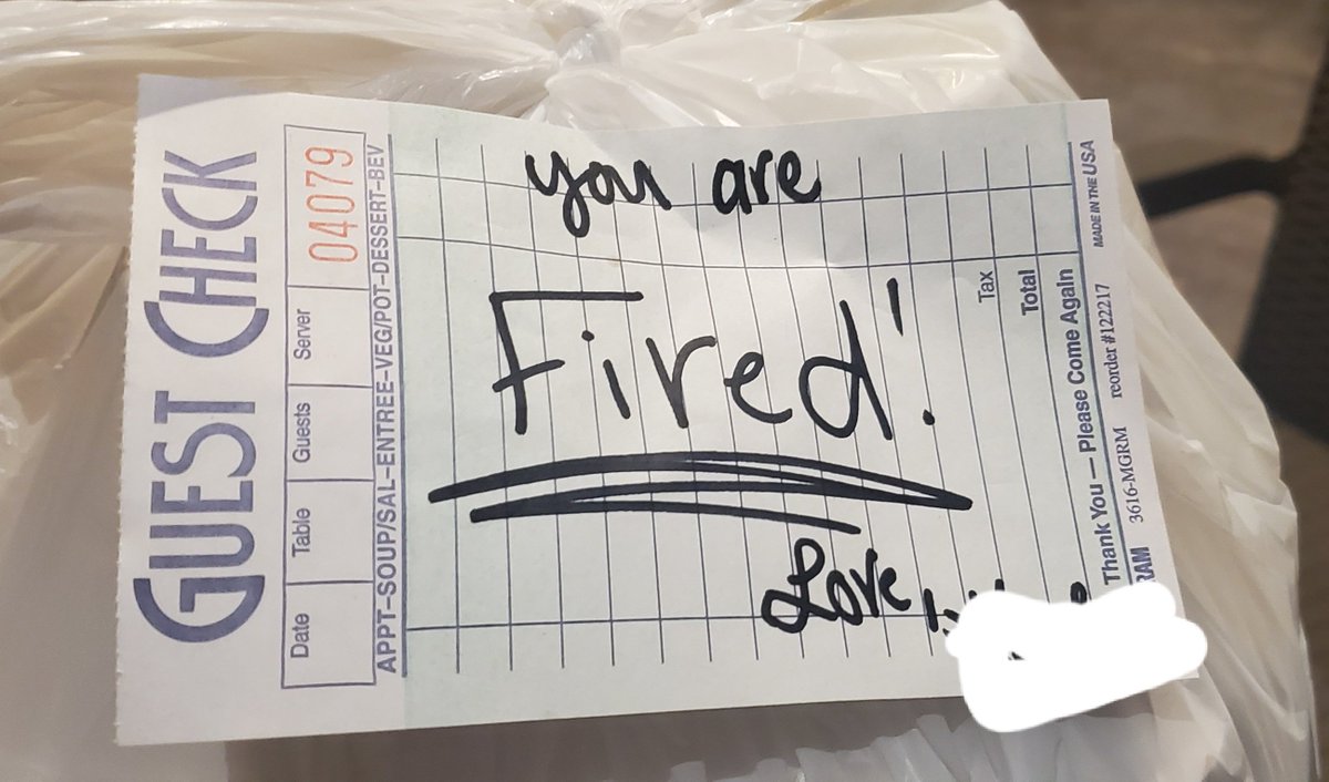 LiferRestaurant's tweet photo. One of the servers when I forgot to put my food in to go. I❤ my staff lol! https://t.co/x5WNeatqEC
