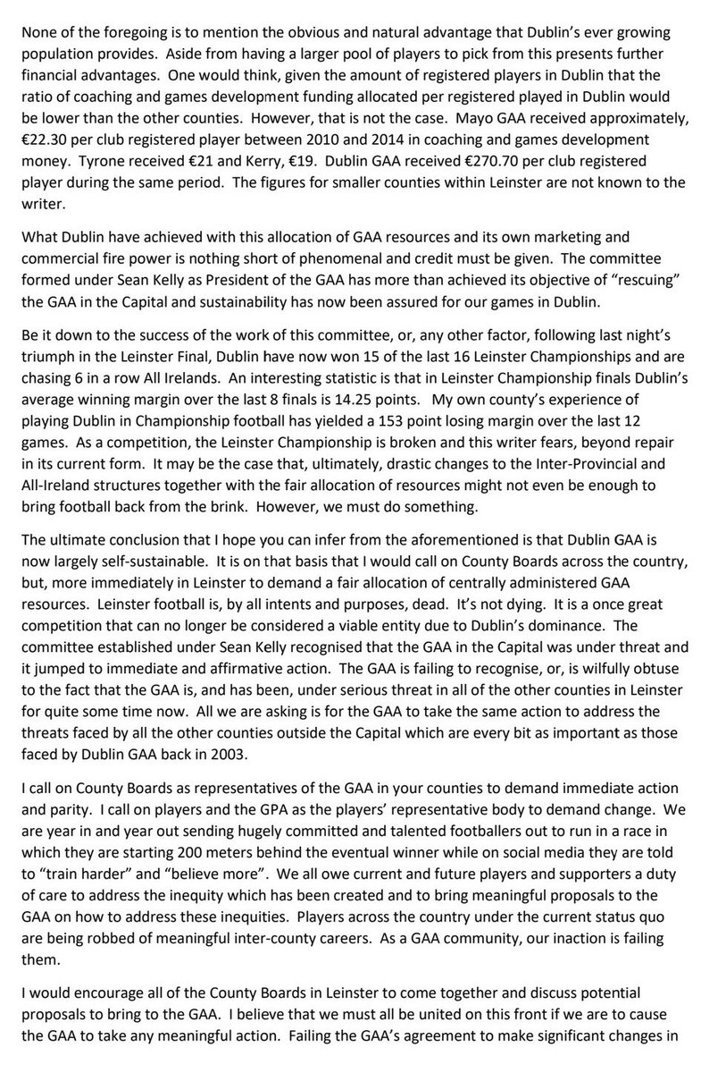 joecanavan90's tweet photo. Amazing open letter from Westmeath footballer John Connellan on the GAA elephant in the room.  🤔 Crazy!!! https://t.co/wIYoPvUhgP