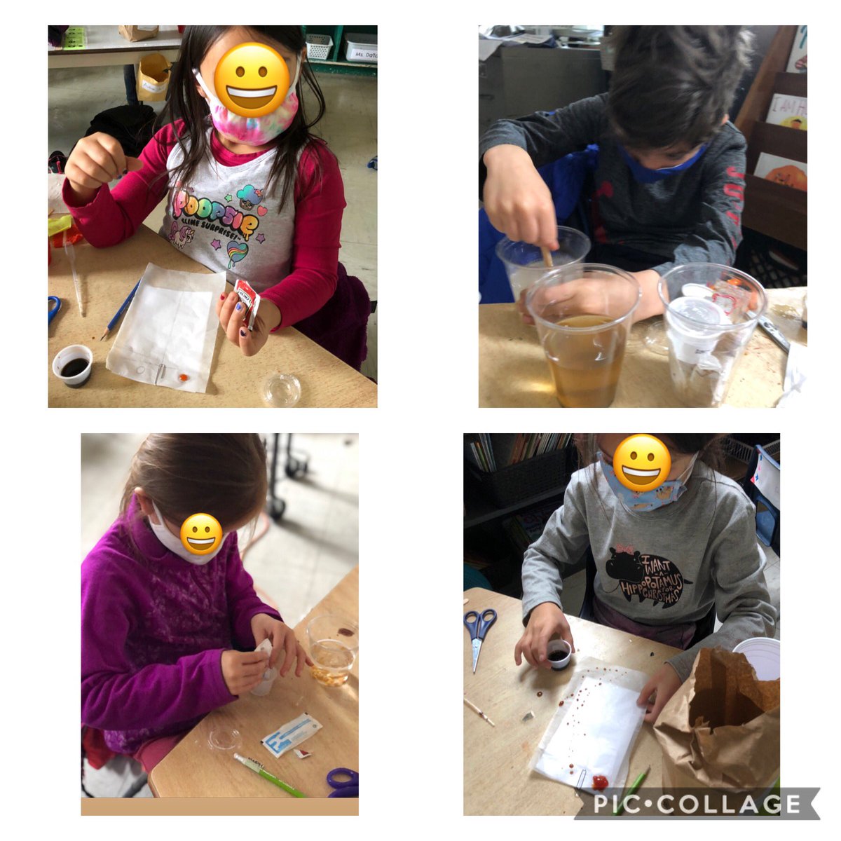 211Calderone's tweet photo. Thank you to @Sci_in_School for an incredibly engaging and informative virtual workshop on Liquids and Solids! The grade 2s were able to consolidate their learning through a variety of hands-on experiments. #Grade2Scientists https://t.co/nhN7Fat0Mq