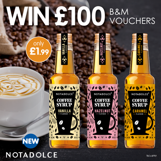 bmstores's tweet photo. ☕#COMPETITION TIME☕

To celebrate #Notadolce's NEW range, we've teamed together to giveaway #WIN £100 worth of B&amp;M vouchers to ONE lucky winner! https://t.co/kabJH8EJLB

For a chance to #WIN, simply FLW/RT &amp; COMMENT WHAT you'd spend the vouchers on!

Comp ends 9am 23/11/20 https://t.co/Xob50avXo0