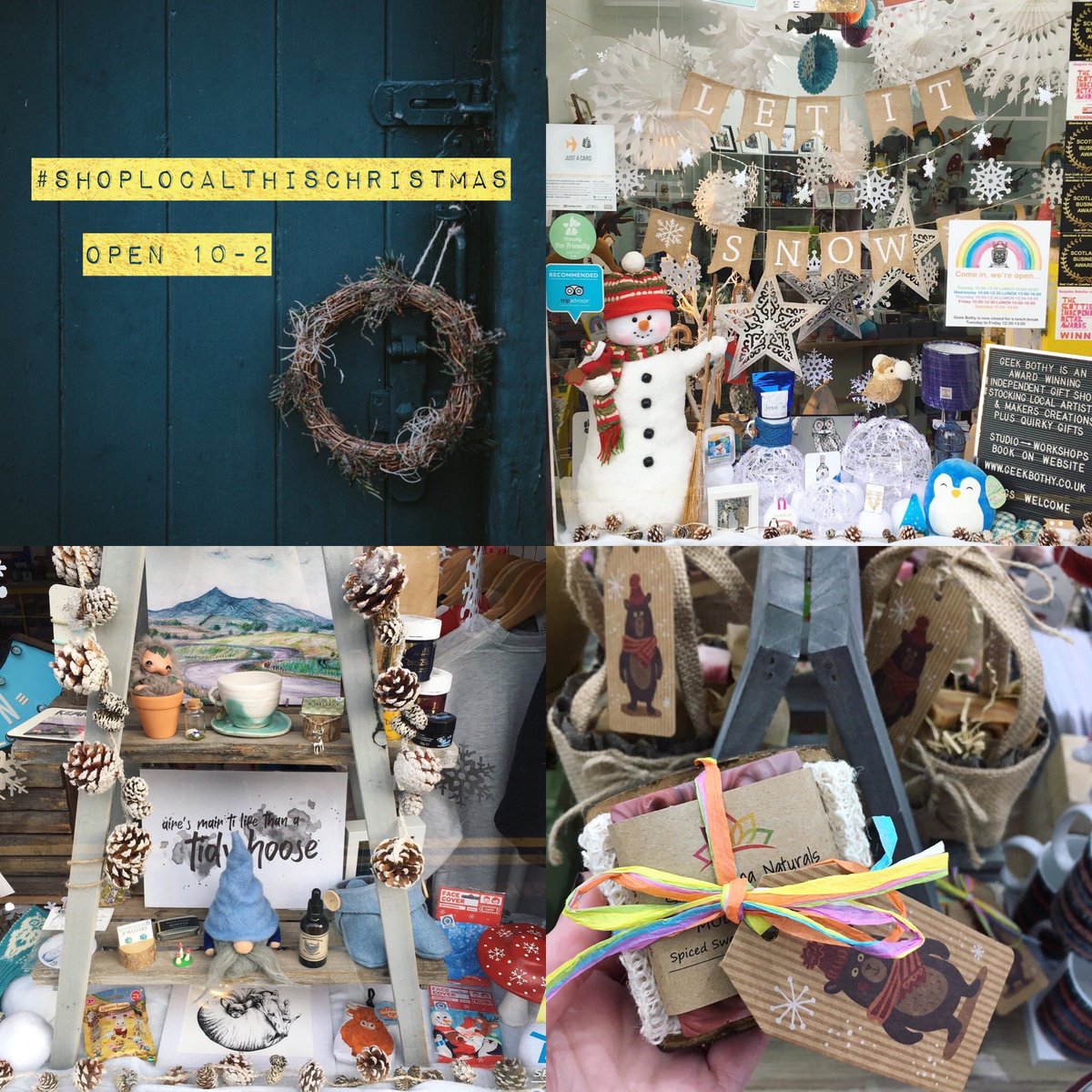 GeekBothy's tweet photo. Thank you for your support 💗🎄🎁❄️🛍 #geekbothy #aberdeenshire #shoplocal #shopindie #kemnay #gifts #localmakers #localartists #quirky #giftshop #craft #art #dogswelcomepeopletolerated #dogfriendly #scotlandloveslocal #shoplocalthischristmas https://t.co/GiDOhHsMmO