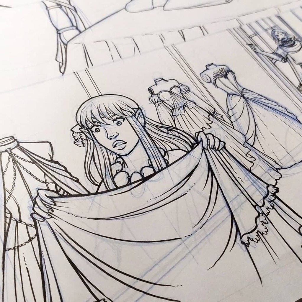 monicang's tweet photo. And all of them are... Pink.
#MoonSlayer #moonslayercomic #webcomics #comicadia #wip #inking https://t.co/jXxiiMoeIx https://t.co/DrJV1apsT4