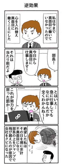 4コマ「急に変わろうとする人」 