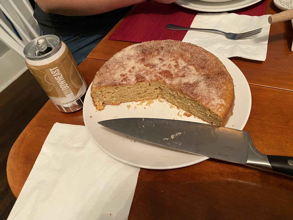 Nothing better than Cider Donut  Cider and Apple Cider Donut Cake. Match made in heaven. 😍😍 <a href="/DowneastCider/">downeast cider</a>