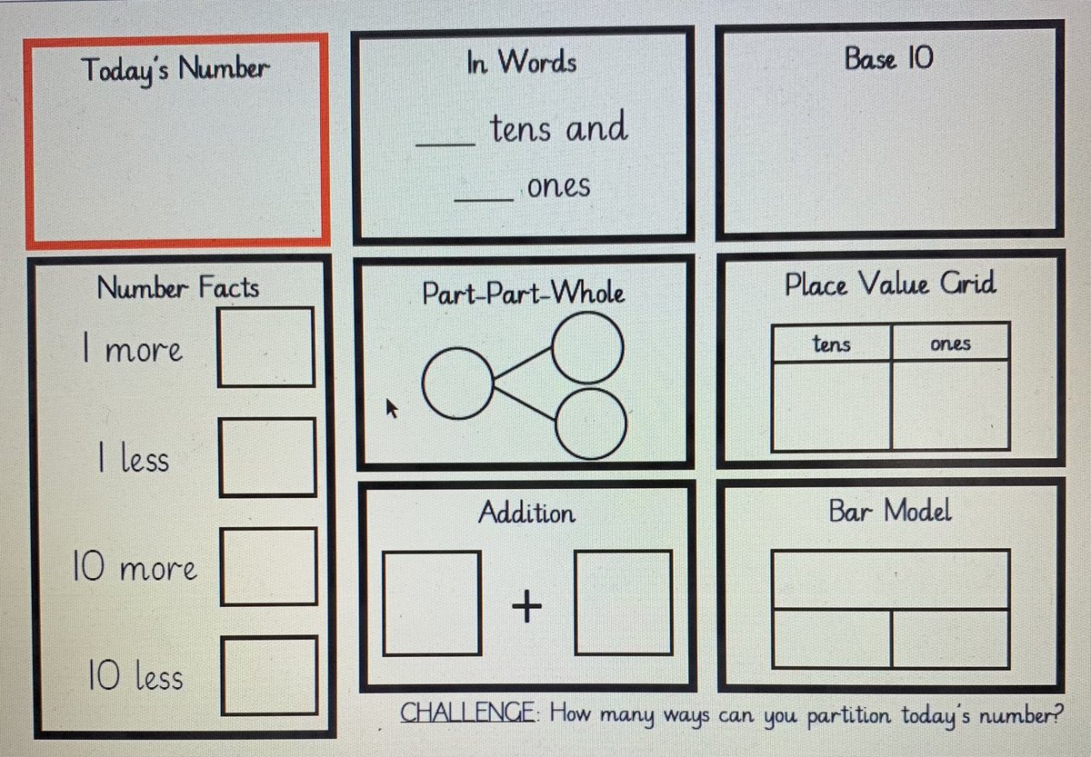 theeayatollah's tweet image. Securing Skills in Y2

Reading a lot about #variation recently in maths.

Made this tonight for my class to work on retrieval of Place Value concepts! #VariationTheory