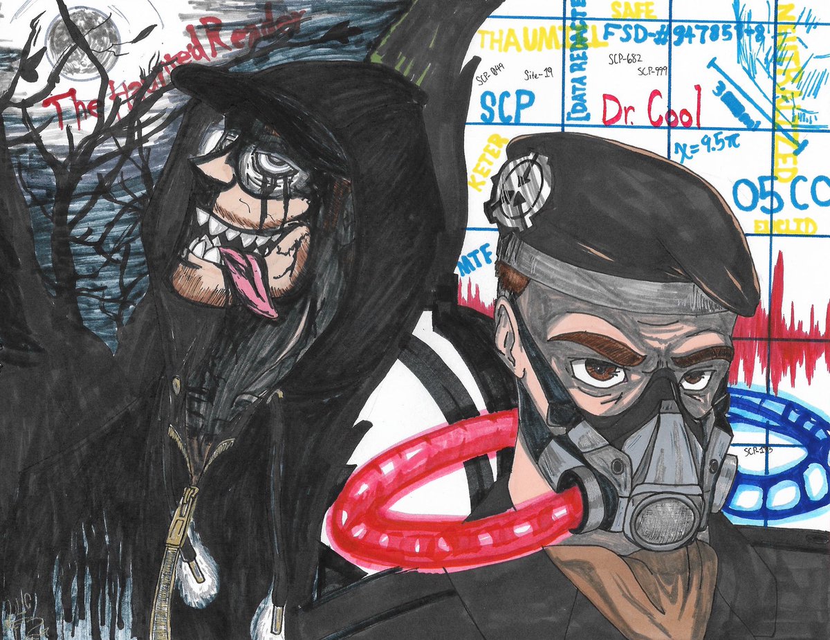 LazzyDawg17's tweet photo. Some REALLY old art pieces that I still get notifications for to this day on my DeviantArt and Tumblr...
Before I transitioned to a digital format...
#LazzyDawg17 #ArtistOnTwitter #Doomsday #SCP682 #Deadpool #TheHauntedReader #TheTaker #DrCool #SCP #Marvel #dccomics https://t.co/c5BP7h1MXU