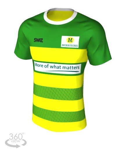   @Morrisons:This northern powerhouse will be kitted out in their famous green and gold. I can see that away shirt selling well in the Leeds area, too.  #SupermarketShirts