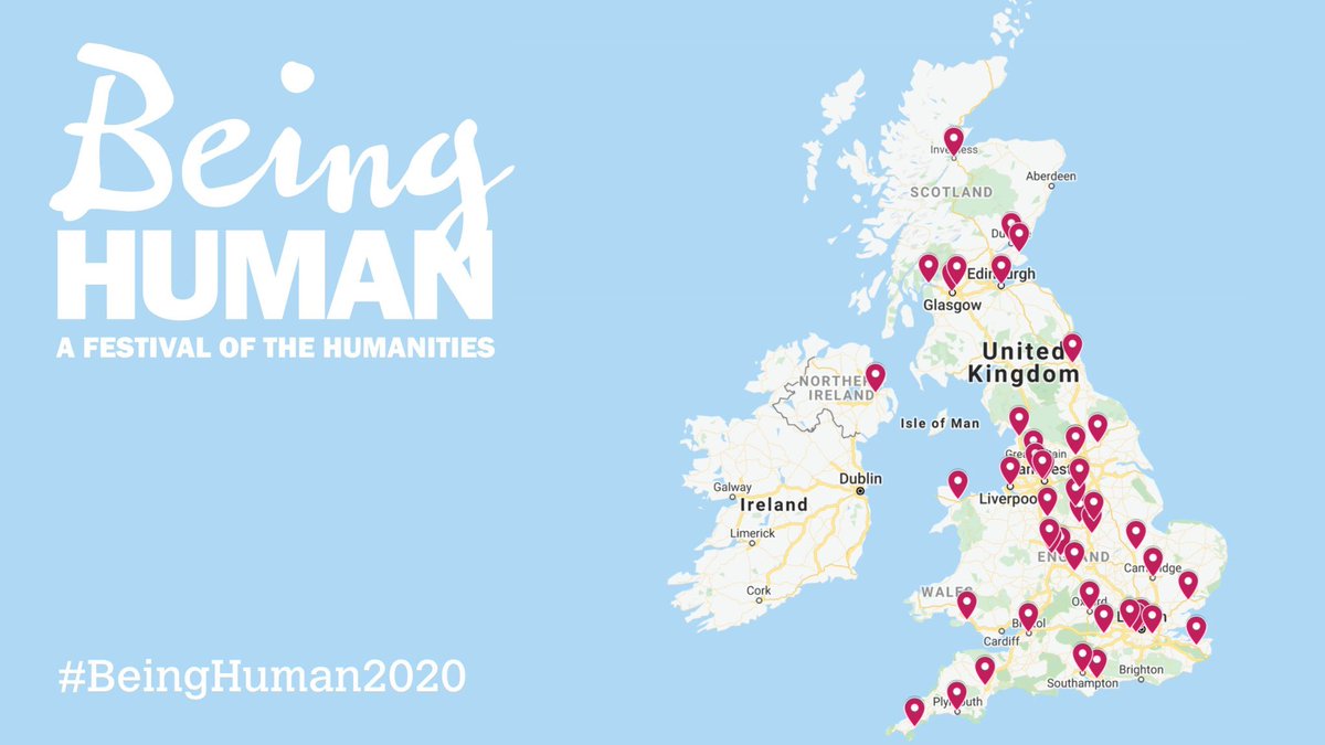 As #BeingHuman2020 draws to a close, we’d like to say a HUGE thank you to all our organisers across the U.K. and beyond who have made the festival possible! And huge thanks too to our partners at <a href="/ahrcpress/">Arts and Humanities Research Council</a> and <a href="/BritishAcademy_/">The British Academy</a> for their incredible support!