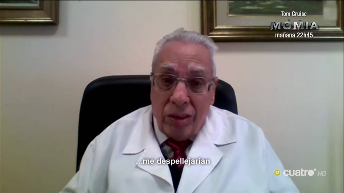 navedelmisterio's tweet photo. "Me despellejarían si hablo la verdad de lo que pienso, de lo que se ha hecho..." Dr. Luis Frontela #CuartoMilenio https://t.co/p79uMtlwEQ