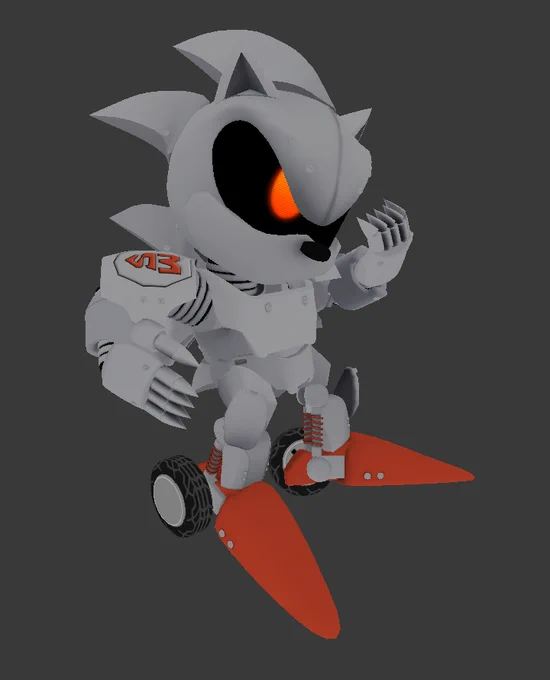 Robo Sonic from Sonic 2 Model W.I.P pictures 