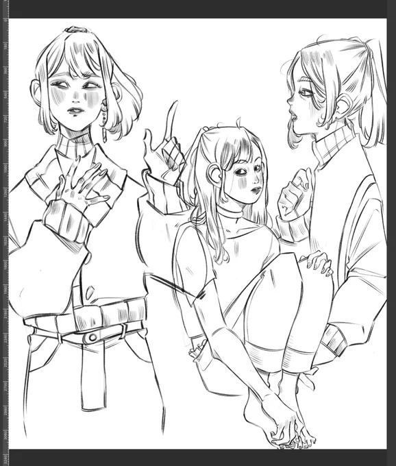 look i'm drawing my childhood video game crush cos it's been a long day 