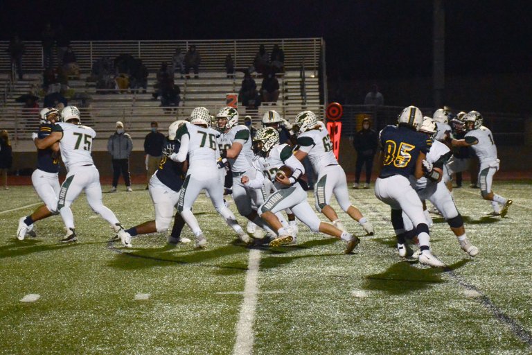 The O Line doing their thing Friday night